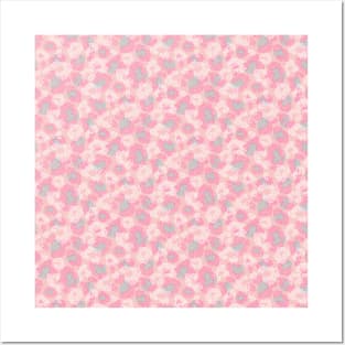 Pink Dotted Animal Print Posters and Art